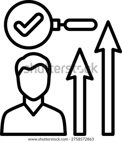 Success Vector Line Icon Style