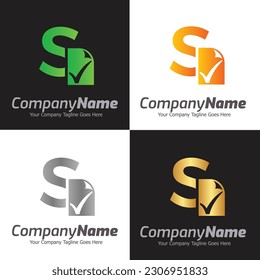 Plantilla del logotipo del vector de éxito, logotipo de la carta colorida, logotipo de la empresa financiera, asesor del instituto de comercialización, icono de la plantilla de diseño del logotipo comercial 