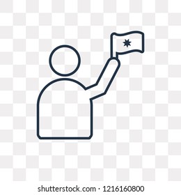 Success vector outline icon isolated on transparent background, high quality linear Success transparency concept can be used web and mobile