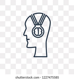Success vector outline icon isolated on transparent background, high quality linear Success transparency concept can be used web and mobile