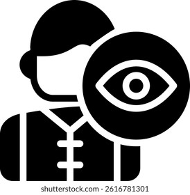 Success Vision Glyph Vector Icon Design