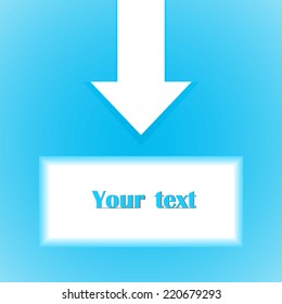 Success web advertisement with text "your text" and Banner