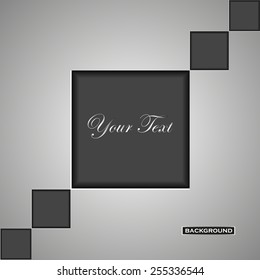 Success web advertisement with  your text and Banner. Vector illustration. Eps 10
