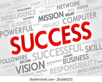 Success Word Cloud Business Concept Stock Vector (Royalty Free ...