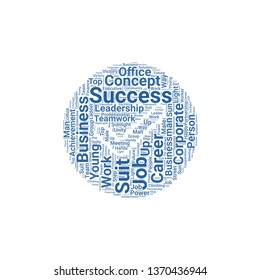 success word cloud. tag cloud about success