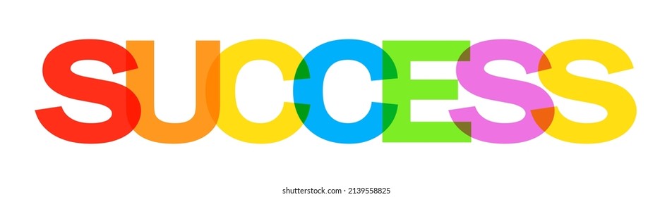 Success word concept in vector format