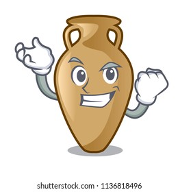 Successful amphora character cartoon style