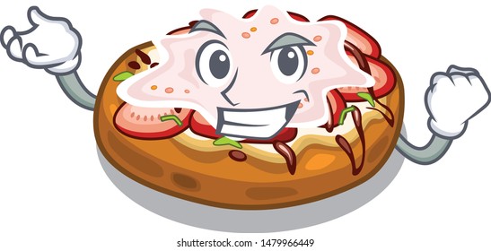 Successful bruschetta in the a cartoon lunchbox