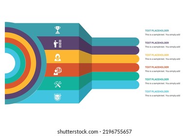 Successful business concept infographic template. Can be used for workflow layout, diagram web design, infographics. Vector Illustration