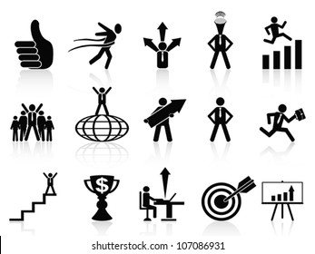 Successful Business Icons Set
