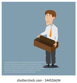 successful business man cartoon.