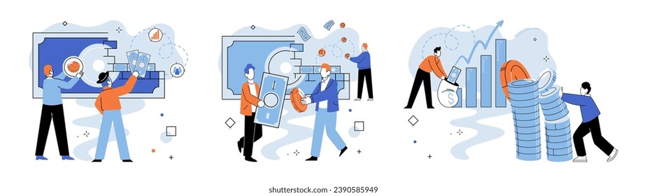 Successful business. Vector illustration. Leadership and collaboration drive corporate success Successful teamwork requires effective communication and cooperation Partnership agreements are built