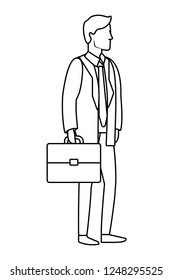 successful businessman avatar cartoon