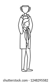 successful businessman avatar cartoon