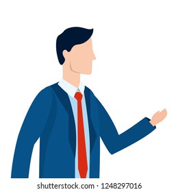 successful businessman avatar cartoon