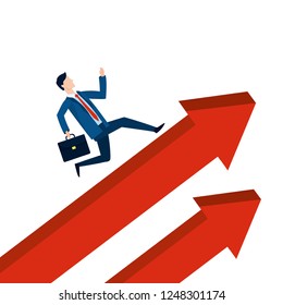 successful businessman avatar cartoon