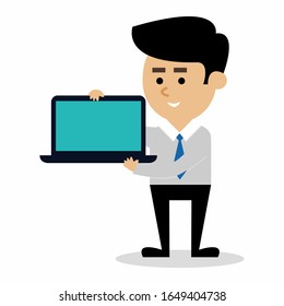 successful businessman character isolated icon design, vector illustration graphic