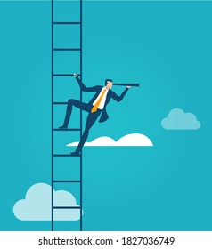 Climb Hand Help Businessman Build Ladder Stock Vector (Royalty Free ...