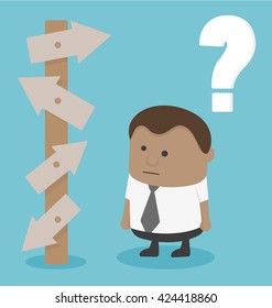 successful businessman with an idea.