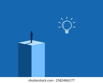 Successful businessman invents and discovers new knowledge