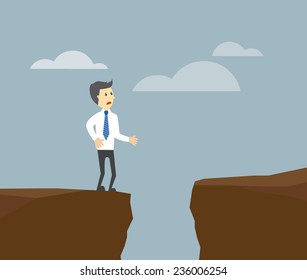 A successful businessman on top