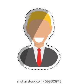 successful businessman pictogram icon vector illustration graphic design