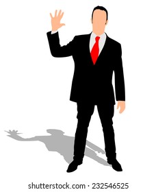 Successful businessman, vector 