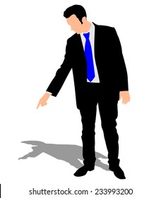 Successful businessman, vector 