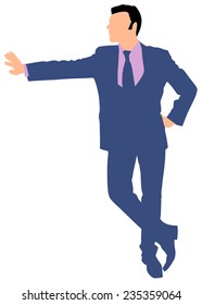 Successful businessman, vector 