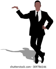 Successful businessman, vector 