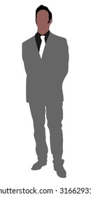 Successful businessman, vector 