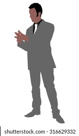 Successful businessman, vector 