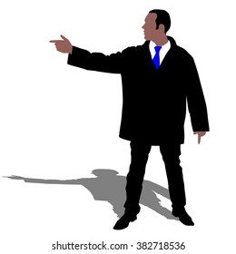 Successful businessman, vector 