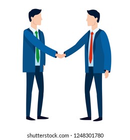 successful businessmen avatar cartoon