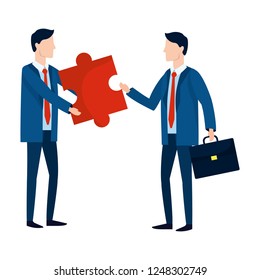 successful businessmen avatar cartoon