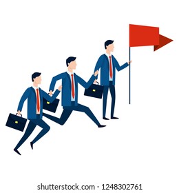 successful businessmen avatar cartoon