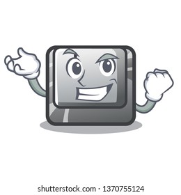Successful button I in the character shape