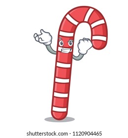 Successful candy canes character cartoon