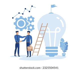 Successful career path abstract concept vector illustration set. online language school, job responsibility, conference flat vector modern illustration. 