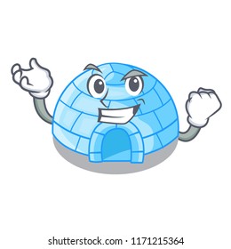 Successful cartoon dome igloo ice house snow