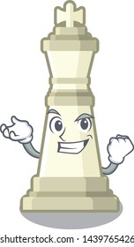 Successful chess king on a the mascot