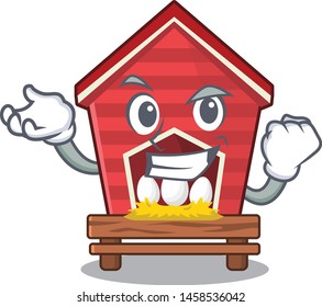 Successful chicken coop in the cartoon shape