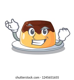 Successful Chocolate mousse with mint in character