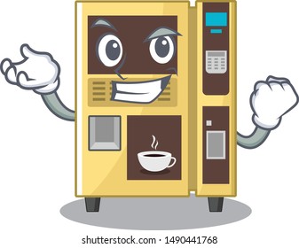 Successful coffee vending machine with cartoon shape