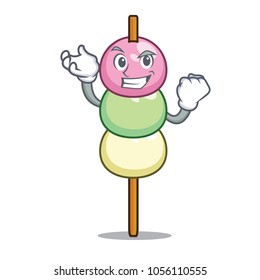 Successful dango character cartoon style