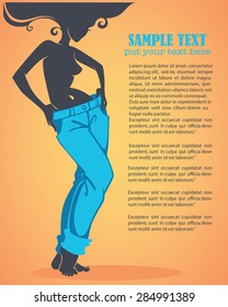 successful diet, vector commercial background