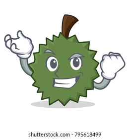 Successful Durian character cartoon style