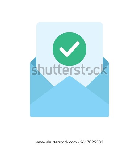 Successful email confirmation. Tick in mail.