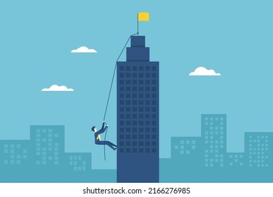 Successful entrepreneurs in the business world lead the company to its peak.