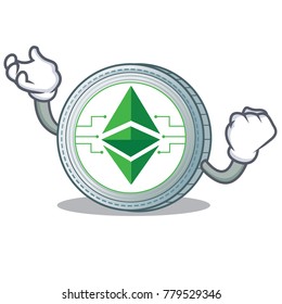 Successful Ethereum classic character cartoon